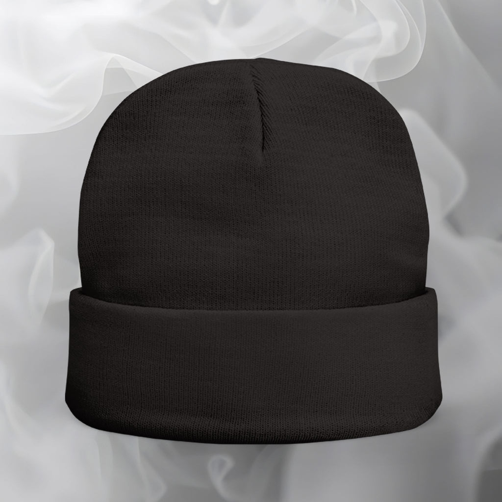 Embroidered Beanie — "Beanies are for style not warmth"