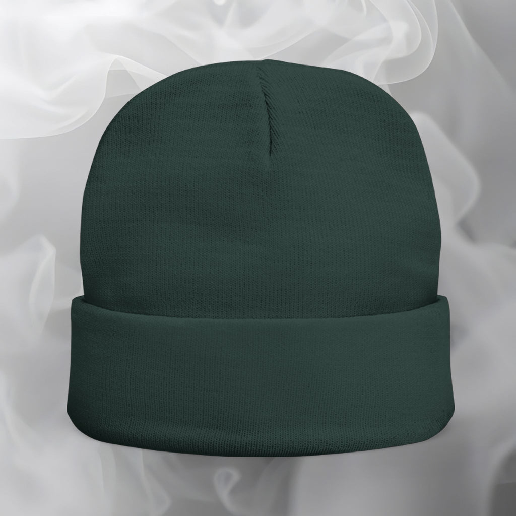 Embroidered Beanie — "Beanies are for style not warmth"